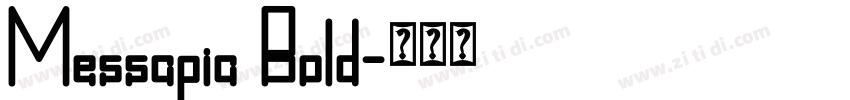 Messapia Bold字体转换